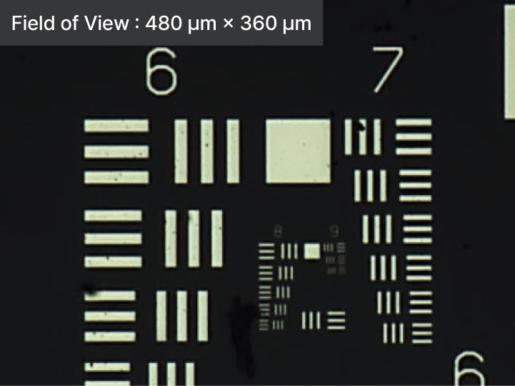 NX10 on-axis optical microscope for real-time sample observation