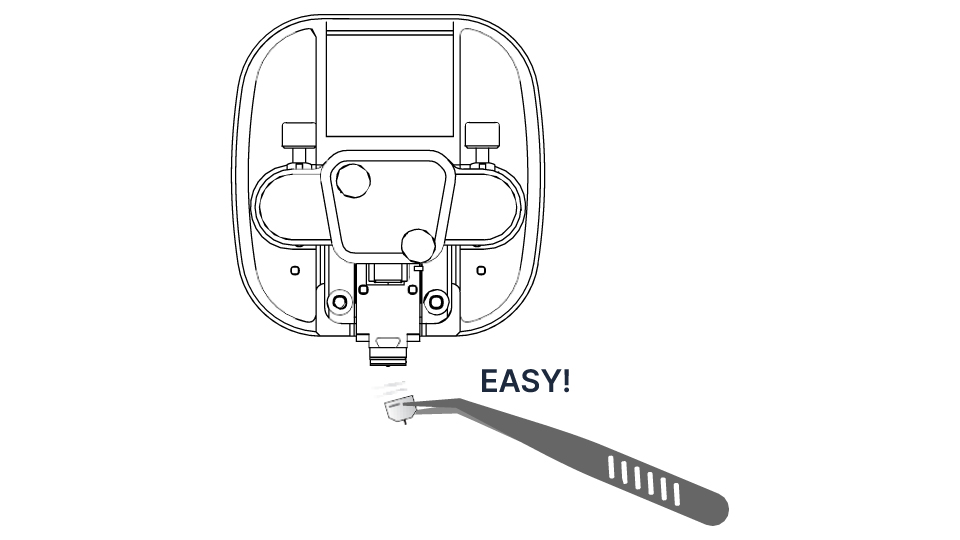 NX10 AFM pre-mounted probe design enabling easy tip installation